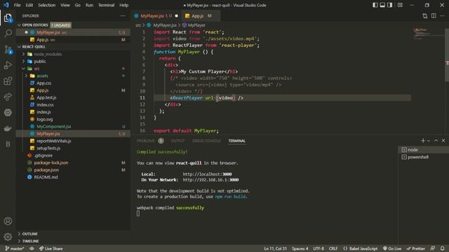 Creating Custom Video Player with React Player смотреть онлайн
