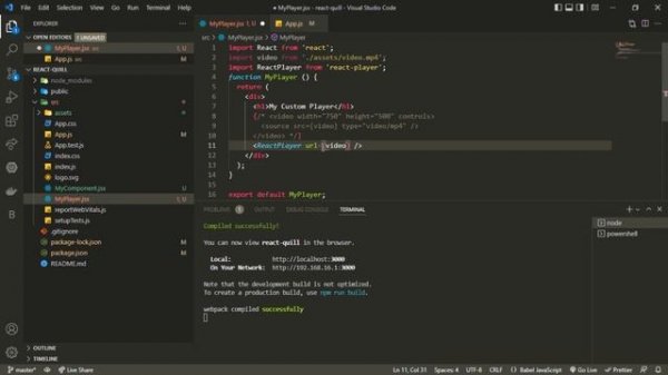 Creating Custom Video Player with React Player