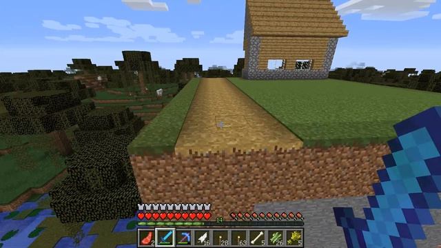 Minecraft Как сделать стол зачарования? Как зачаровать вещи? Нашли много алмазов! смотреть онлайн