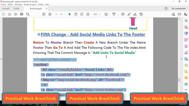 #27 : Course Git && Github | Practical Work About Branching | Git Branch | Part 6 смотреть онлайн