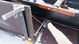 Загрузка мотобуксировщика в прицеп.