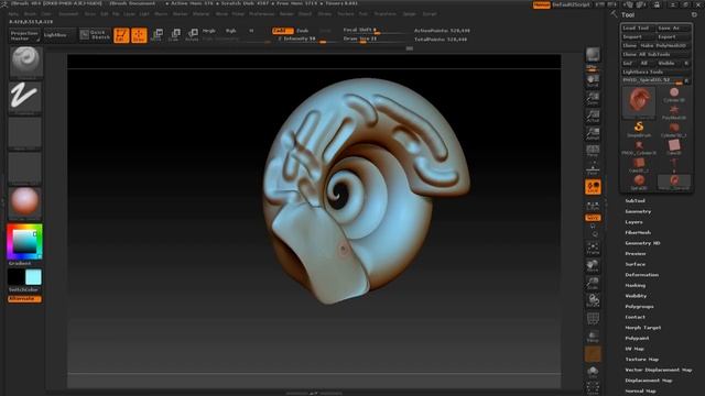 ZBrush для начинающих часть1