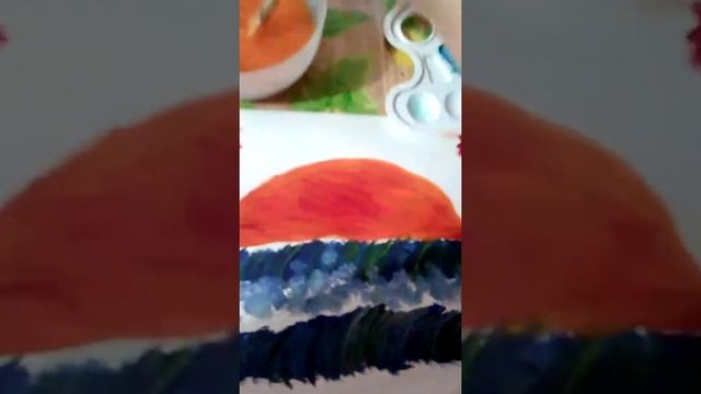 Учимся рисовать закат. Часть 2 смотреть онлайн
