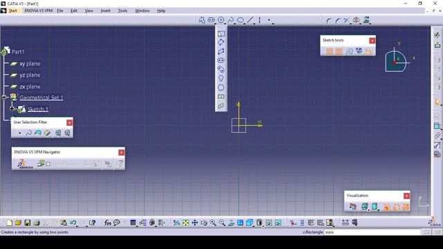 CATIA V5 Sketch Tools | Basic Sketch Settings | CATIA V5 Tutorials | Catia 2021 |