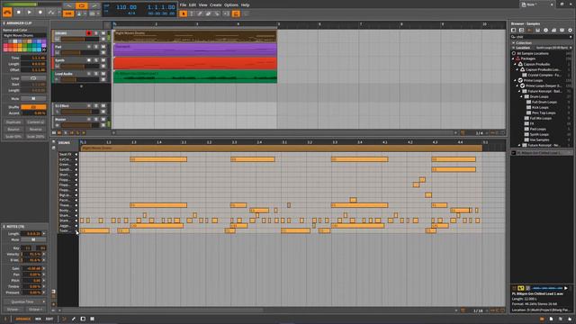 Bitwig Studio | Миди редактор. Обзор Панели 7.1 смотреть онлайн