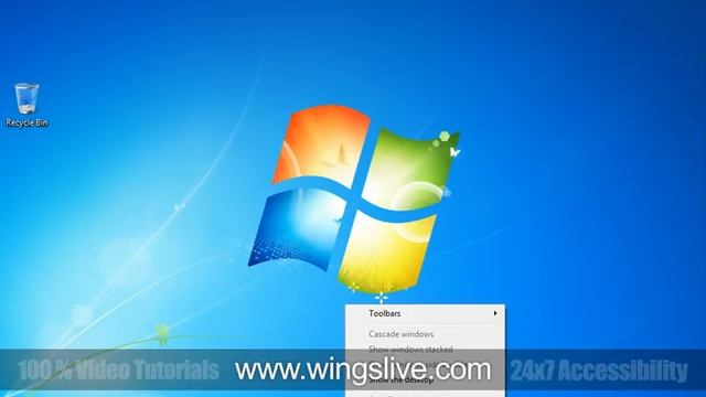 Windows 7 Task bar | Windows 7 New Features смотреть онлайн