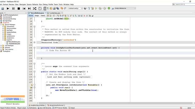 Java Swing Application - Move Data Up-Down in JList - Study Viral смотреть онлайн