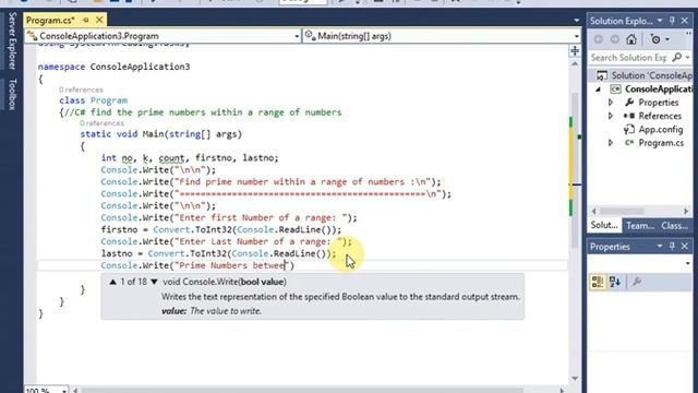 C# find the prime numbers within a range of numbers смотреть онлайн