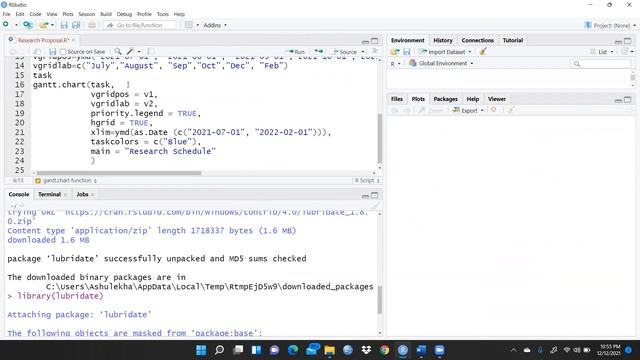 Research Proposal Time Schedule Using R Studio(gantt.chart function)(research proposal usingrstudio смотреть онлайн