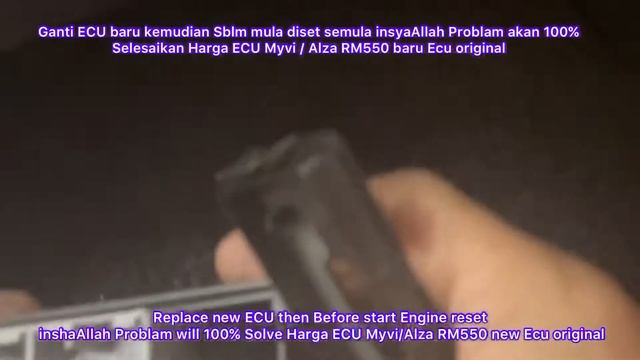 Myvi Alza ECU Failure ECU Rosak Code U0100 Communication With Efi Failure
