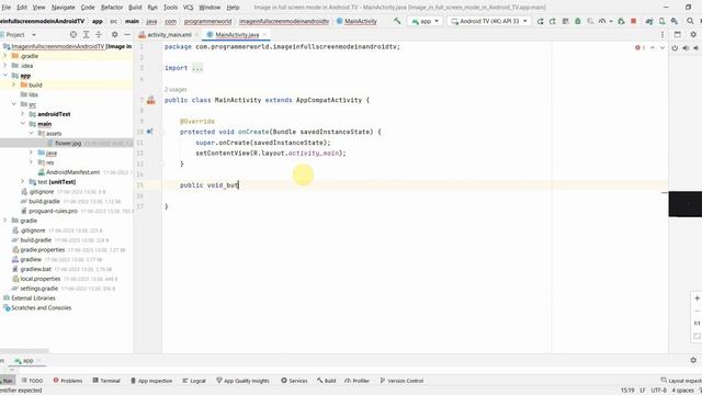 How to easily set an image in full screen mode in your Android TV App? смотреть онлайн