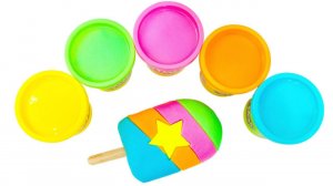 Учим Цвета и Лепим Полосатое Мороженое из Пластилина Плей До