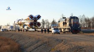 Ракета «Союз-2.1б» с первым спутником проекта «Сфера» вывезена на старт космодрома Восточный