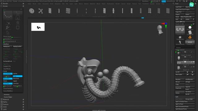 Основы Hard Surface моделирования в Zbrush . Edge Loops смотреть онлайн