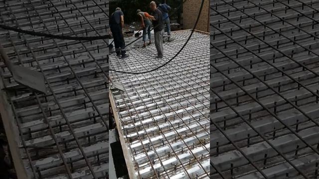 Как делают бетонные навесы