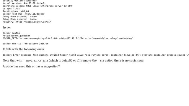 Unix & Linux: docker run with --bip option fails (2 Solutions!!) смотреть онлайн