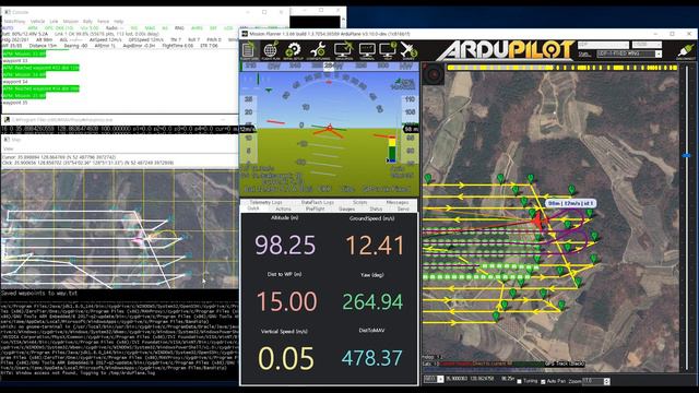 Simulation using SITL in Mission Planner for QuadPlaneTilttri VTOL смотреть онлайн