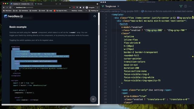 Headles UI React and Vue Component Framework From Tailwind CSS смотреть онлайн