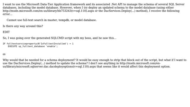Databases: SQL Server: Enable Full-Text Search on model Database (2 Solutions!!) смотреть онлайн