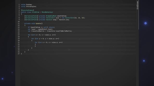 Основы Unity #3 Отрисовка без GameObject смотреть онлайн