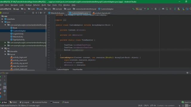 onClick Listener in ListView on Button : How to connect Android with Mysql Part # 10 in Urdu смотреть онлайн