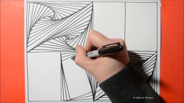 Daily Line Illusion #110 / Satisfying 3D Pattern / Fun Drawing Practice / Art Therapy смотреть онлайн