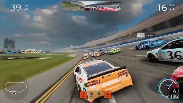 Nascar Heat 4 Crashes #10 смотреть онлайн