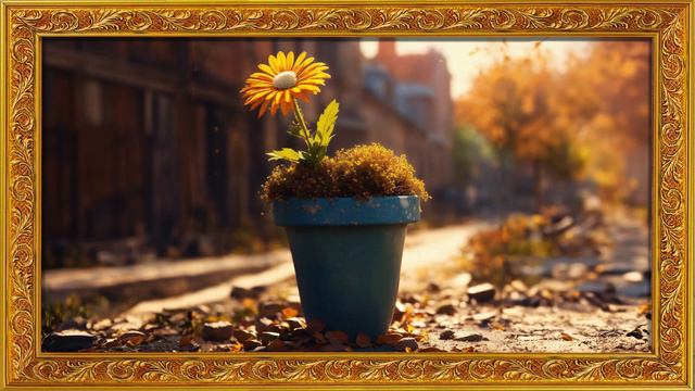 🌼🖼️ Daisy Wallpaper | 1 Hour Framed Painting | TV Wallpaper 📺🎨