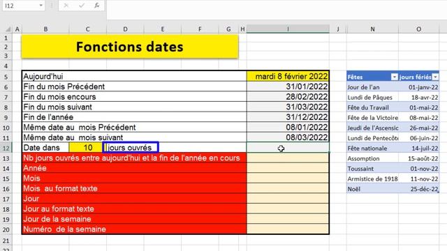 Excel Fonctions date ✔️ смотреть онлайн
