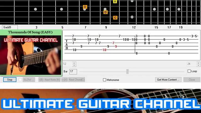 [Guitar Solo Tab] 千千闋歌 - Thousands Of Song смотреть онлайн