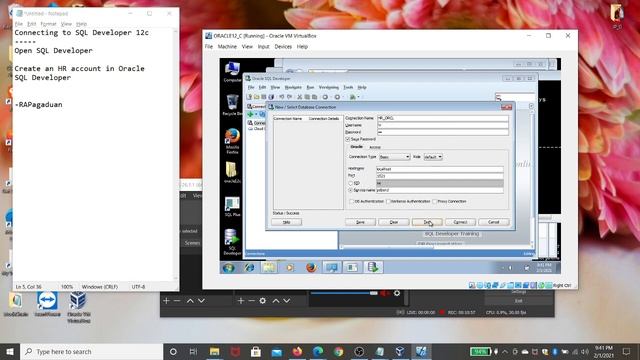 Connecting to SQL Plus 12c and Oracle SQL Developer смотреть онлайн