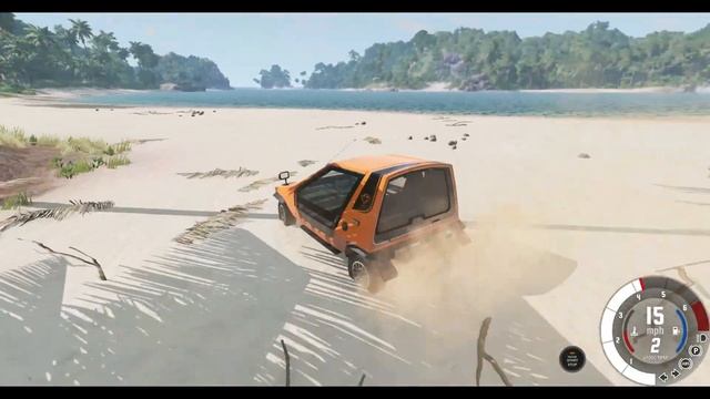 BeamNG.drive Ibishu Wigeon crash #94 смотреть онлайн