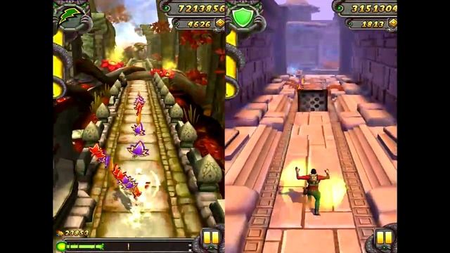 Temple Run 2 Jungle Fall VS Blazing Sands Android iPad iOS Gameplay смотреть онлайн