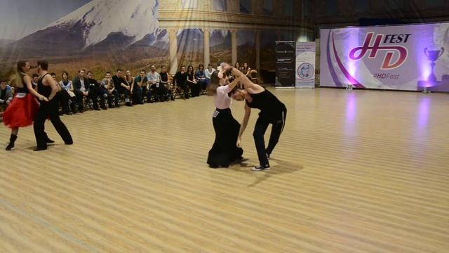 Хастл, Discofox, HDfest 2018, ProAm RisingStar+Main 12 финала, партнерши, заход 6, танец 1 смотреть онлайн