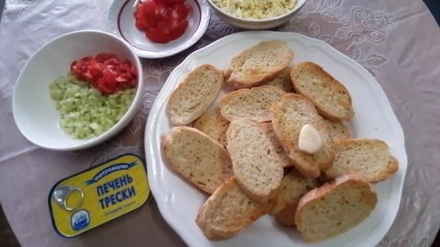 Закуска с Печенью Трески!Вкусная Намазка за 5 минут!Бутерброды/Sandwiches смотреть онлайн