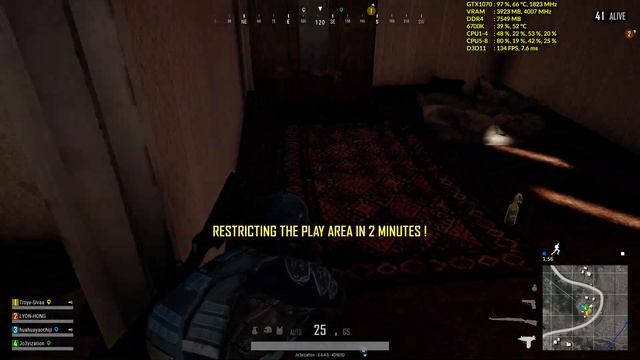 PUBG - 15th Dec 2017 - GTX 1070 + i7-6700k 1080p 144fps 144hz FPS TEST смотреть онлайн