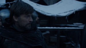 Джейме Ланнистер встречает Брана.Джейме Ланнистер приезжает в Винтерфелл.Игра престолов