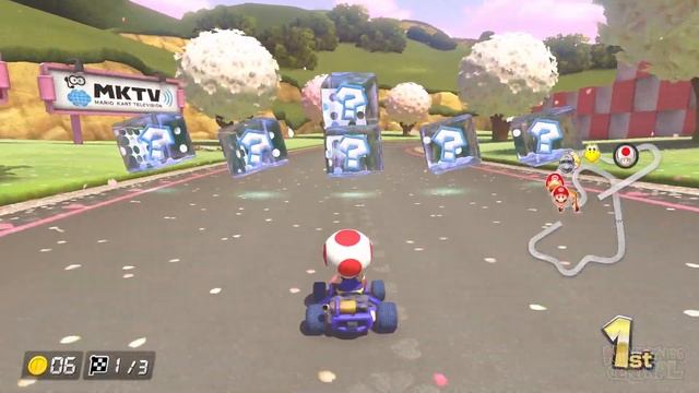 Mario Kart 8 Deluxe - Banana Cup 150cc (Toad Gameplay) смотреть онлайн
