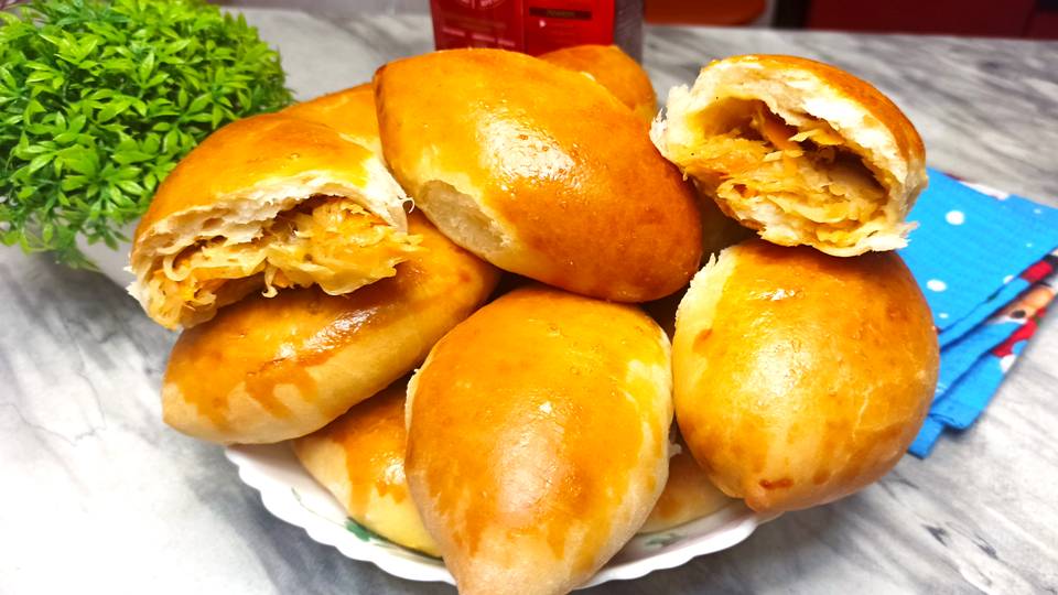 Воздушные ПИРОЖКИ С КАПУСТОЙ, как у бабушки! Готовим Дома Пироги в духовке! Тесто как пух! БМ смотреть онлайн
