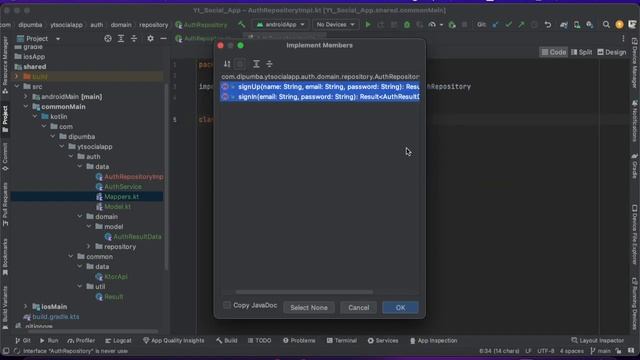 Kotlin Multiplatform Mobile & Ktor: Build a Social Media App - Part 4A Authentication Shared Code смотреть онлайн