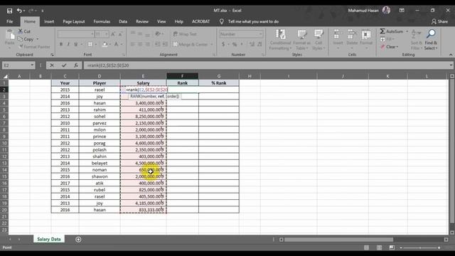 MS Excel RANK & PERCENT-RANK Function | RANK & PERCENT-RANK Formula in Excel | RANK & PERCENT-RANK смотреть онлайн