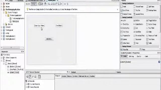 Simple Java Swing application смотреть онлайн