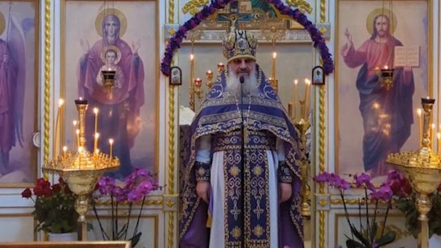 Седмица 2-я Великого поста. Поминовение усопших. Проповедь архимандрита Амвросия(Макара) на Литурги смотреть онлайн