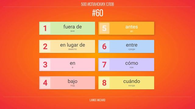 #60 | 500 испанских слов. Медленная и простая испанская разговорная практика смотреть онлайн