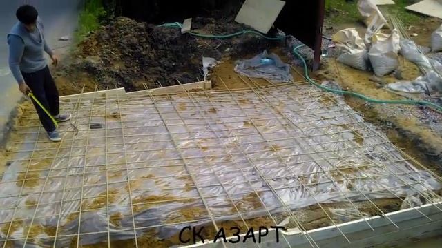 Железобетонный въезд на участок. смотреть онлайн