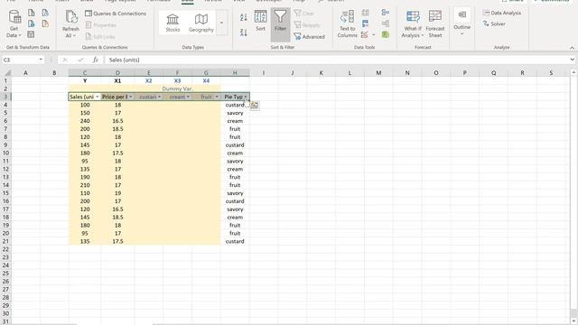 Setting Dummy Variables in Excel for regression смотреть онлайн