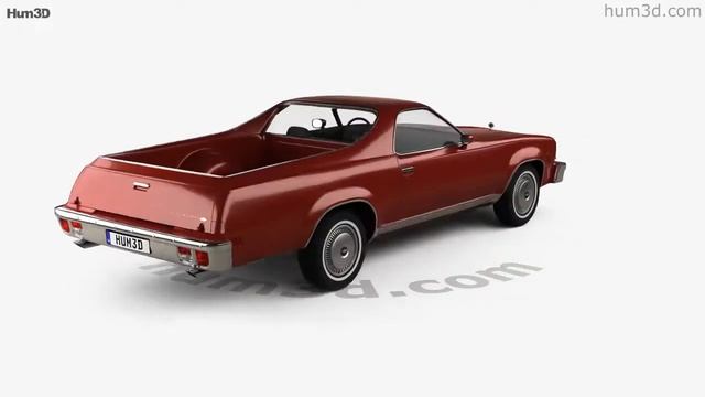 Chevrolet El Camino 1973 3D model by Hum3D.com смотреть онлайн