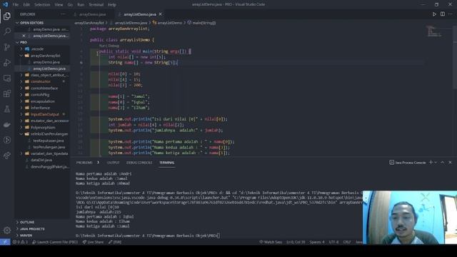 Array dan Arraylist || JAVA смотреть онлайн