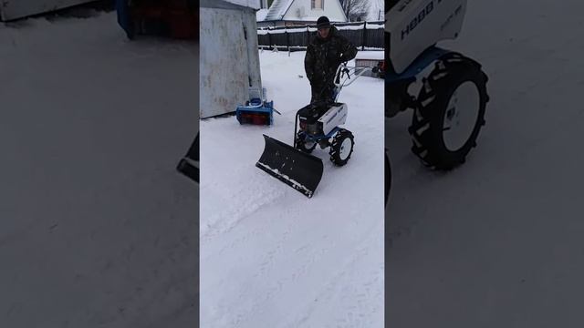 Уборка снега мотоблоком "НЕВА" МБ2 МультиАГРО смотреть онлайн