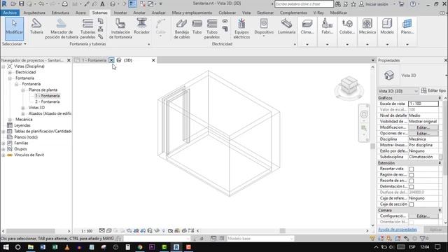 Instalación sanitaria de un baño simple | Tutorial de Revit 2022 смотреть онлайн